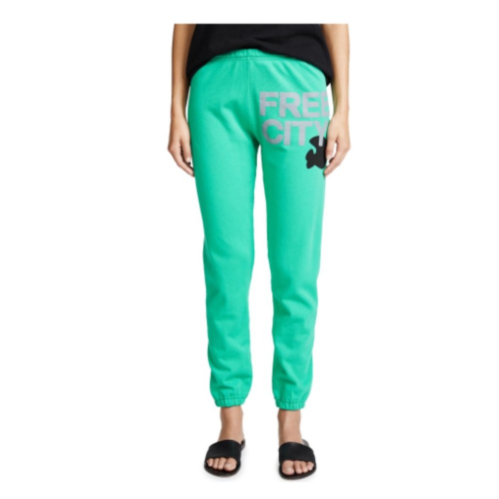 FREECITY Sweatpants In Green Machine